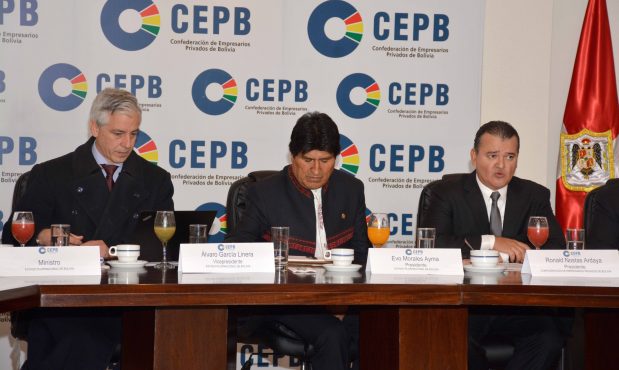 Empresarios bolivianos también estaban cómodos con Evo Morales
